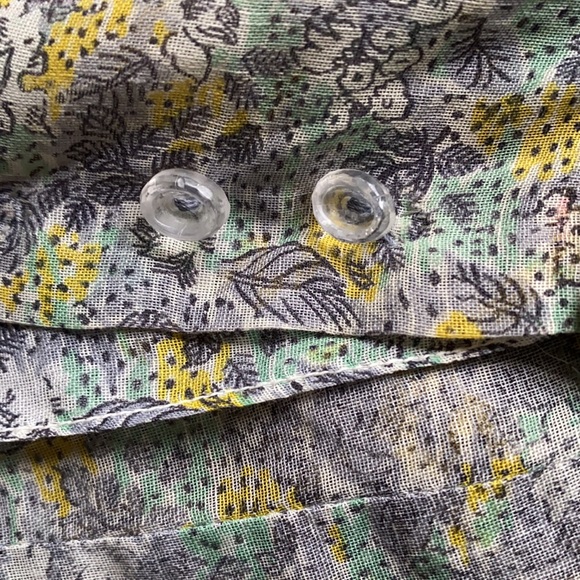 SOLD🌈 Vintage 1930s sheer floral chiffon - Picture 9 of 9